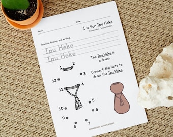 Olelo Hawaii Alphabet Printable Hawaiian Language Worksheets for Kids