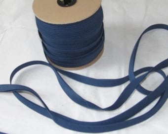 Bias Tape Navy - 1/2 Inch Double  Fold Extra Wide - Sold in 10 Yard Increments