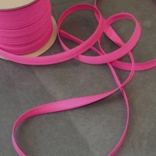 Bias Tape Hot Pink - 1/2 Inch Double  Fold Extra Wide - Sold in 10 Yard Increments