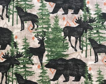 Baldwin Woodland Canvas Fabric - 100% Cotton Fabric  - Sold by the Half Yard