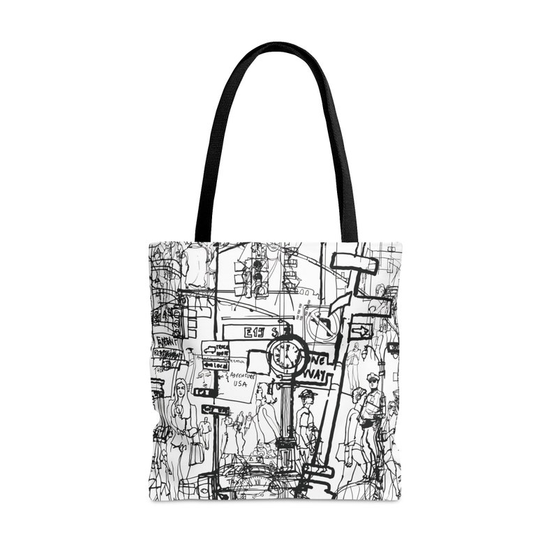 New York /ink Drawing / Art /freestyle/tote Bag AOP Etsy Canada