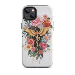 Colorful Flower Caduceus Case for iPhone®