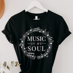Music in My Soul - Front and Back Print - Soft Bella + Canvas Tee / Christian Music T Shirt / Gift for Musician / Worship Leader Shirt