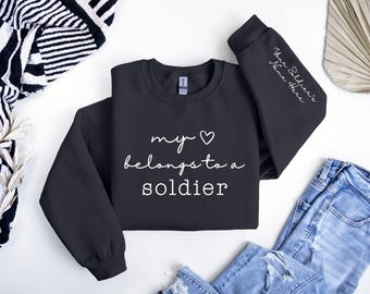 Personalized Army Wife Sweatshirt: Military Spouse Gift