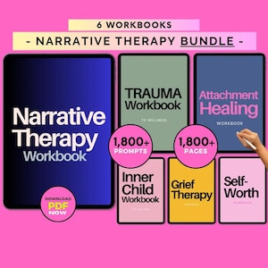Narrative Therapy Bundle & Worksheets, Trauma Narrative Worksheet, Narrative Therapy Tree of Life, Trauma Bundle, Inner Child and Attachment