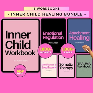 Healing Inner Child Therapy Workbook, Inner Child Healing Worksheet, Inner Child Work Worksheets, Inner Child Script & Printable Journal