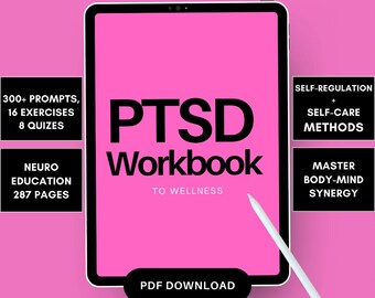 PTSD Workbook: Trauma Healing, Journal Prompts, Exercises (PDF Download)