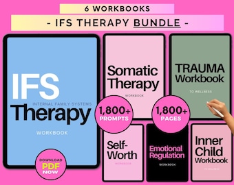 IFS Therapy Workbook Bundle: Internal Family Parts Mapping & Worksheets (Digital Download)