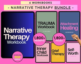 Narrative Therapy Bundle & Worksheets, Trauma Narrative Worksheet, Narrative Therapy Tree of Life, Trauma Bundle, Inner Child and Attachment