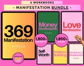 369 Manifestation Workbook Bundle: Love and Money Manifestation Worksheets + Journal + Planner (Digital Download)