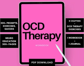Ocd Workbook, Ocd Therapy, Cbt For Ocd Workbook, Erp Ocd, Ocd Awareness, Ocd Worksheets, Ocd Workbook, Ocd Planner, Ocd Cbt, Ocd Prints