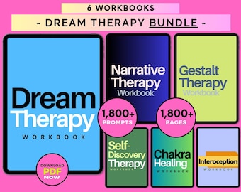 Dream Therapy Workbook & Journal Bundle: Dream Interpretation Worksheets (Digital Template)
