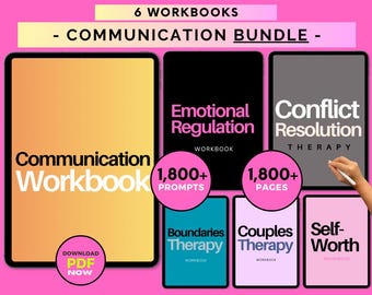 Communication Workbook & Worksheets Bundle: Nonviolent + Assertive + Interpersonal Skills (Digital)
