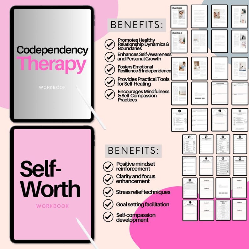 Codependency Workbook Bundle: Family and Communication Therapy ...