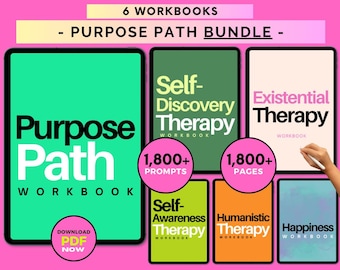 Purpose Driven Pathway Workbook & Journal Bundle: Life Meaning and Growth Toolkit (Digital)