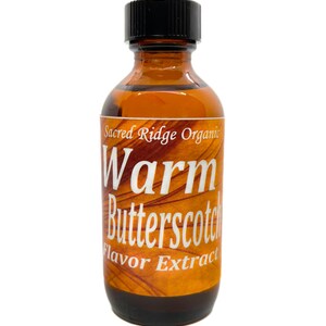 Extracto orgánico de sabor a caramelo tibio (botella de 2 oz): ideal para café, té, agua saborizada, repostería, bálsamo labial, sin azúcar, helado y dieta cetogénica.
