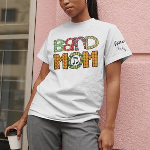 Custom Retro Band Mom Shirt, Personalized Band Mama tee, Band Shirt for Women, Music Mom Shirt, Family Band Shirt, Music Shirt