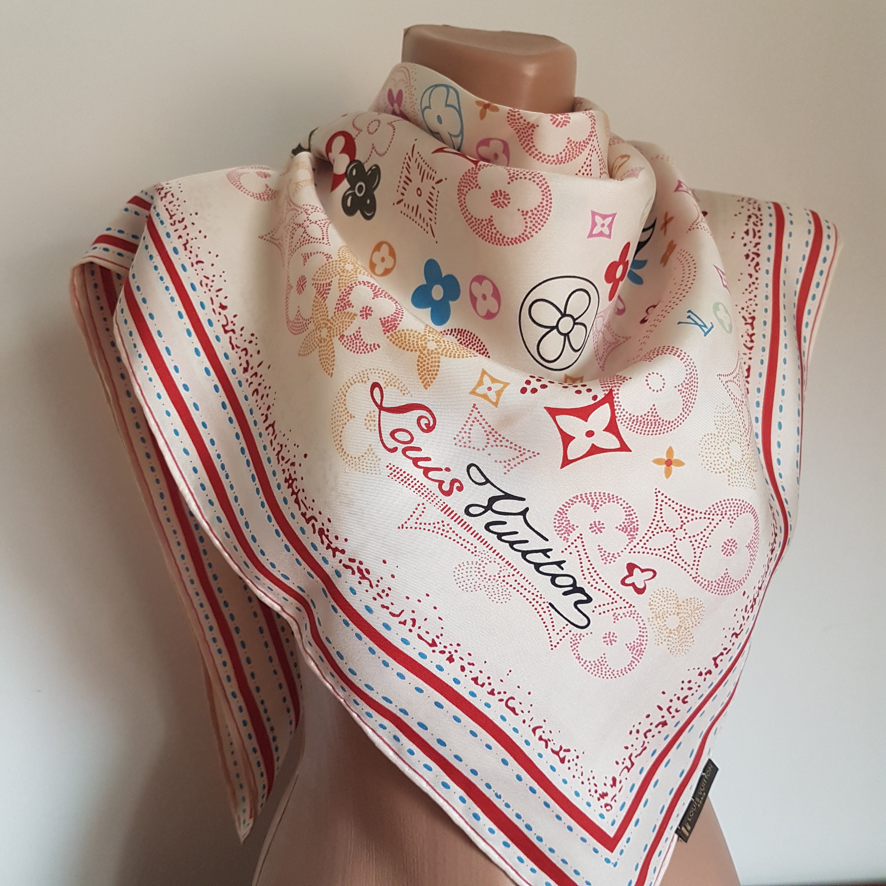 Louis Vuitton Scarf Travelling Requisites Silk