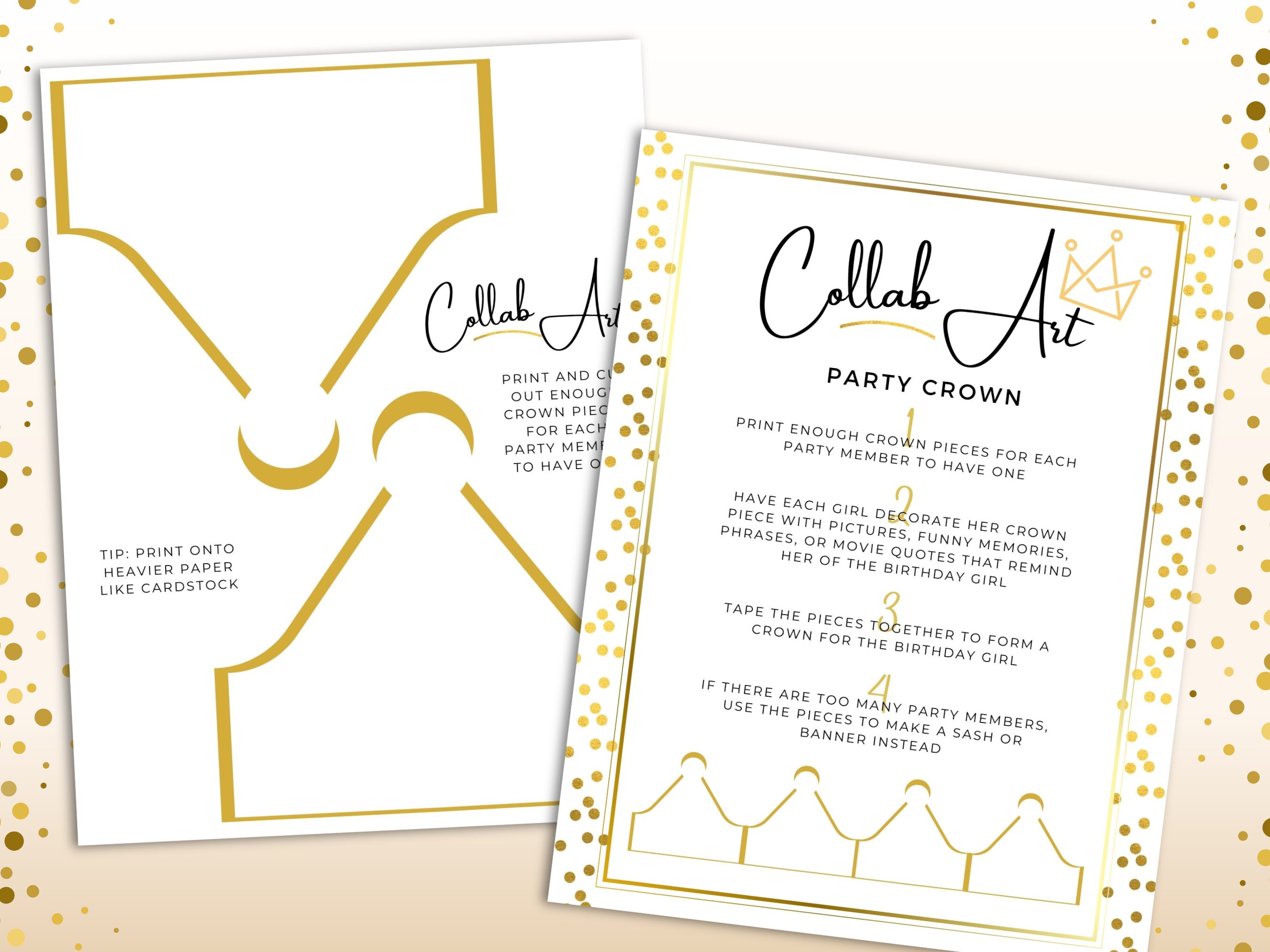 Gold Teen Girl Birthday Games Printable Birthday Games - Etsy