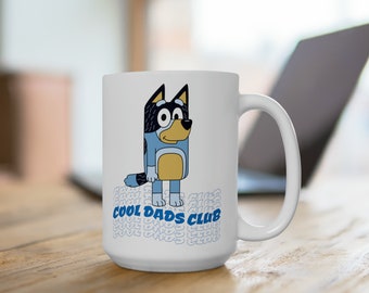 Cool Dads Club Mug Mug en céramique blanche Cadeau pour papa Mug pour père Cadeau pour lui Cadeau fête des pères Mug à café drôle