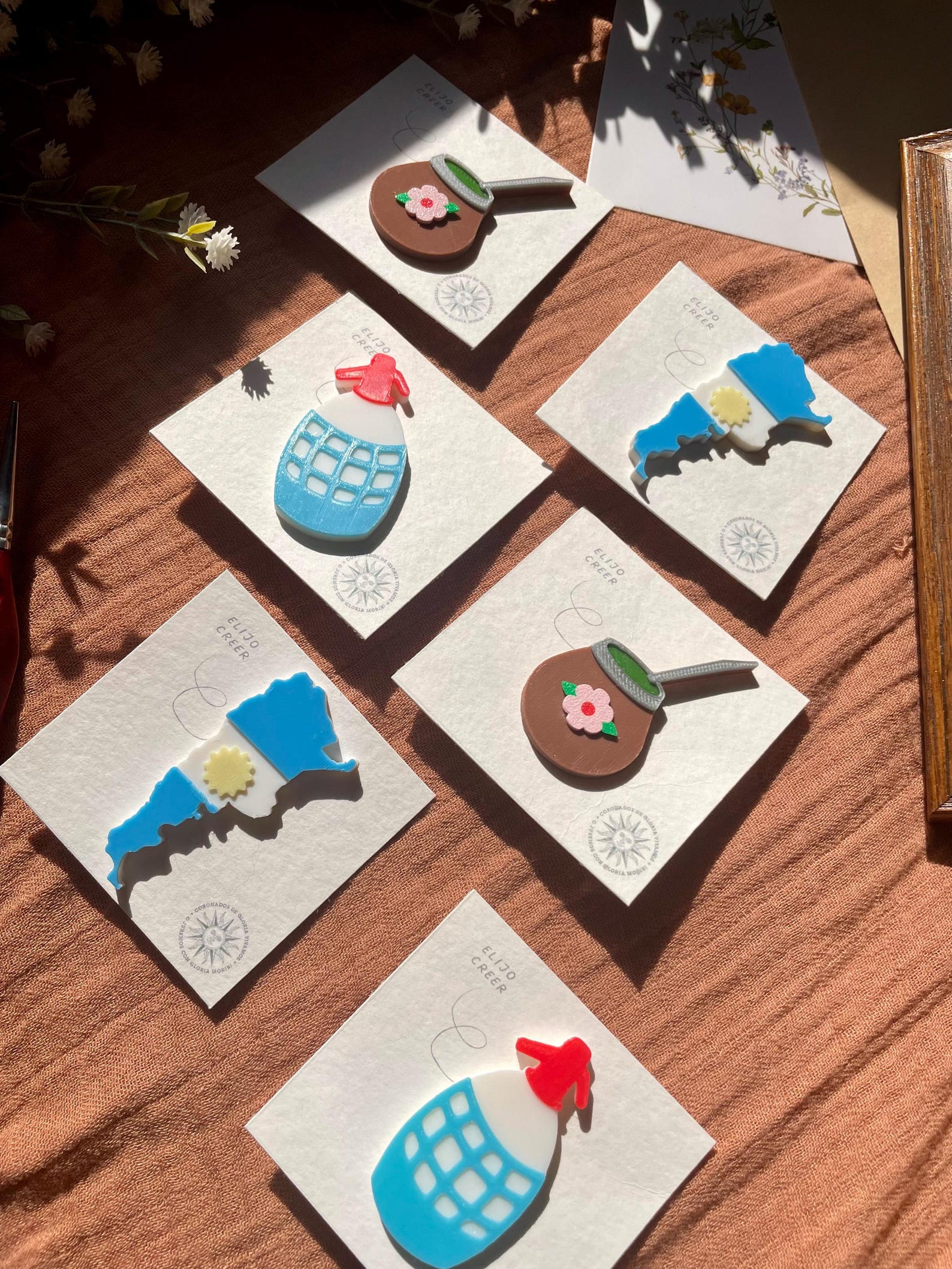Handmade Argentina & Mexico Pins - Soda Sifon, Mate Tea, Grud, Mexican ...