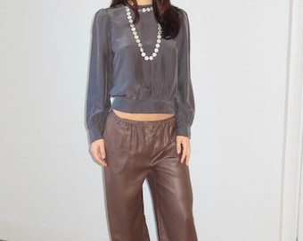 Armani Semi Sheer Pants | Vintage Giorgio Armani silk Aladdin  pants