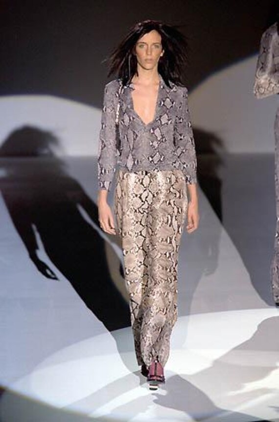 Gucci Python Tom Ford Gucci by Tom Ford SS 2000 Python Print Trousers Gucci… - Gem