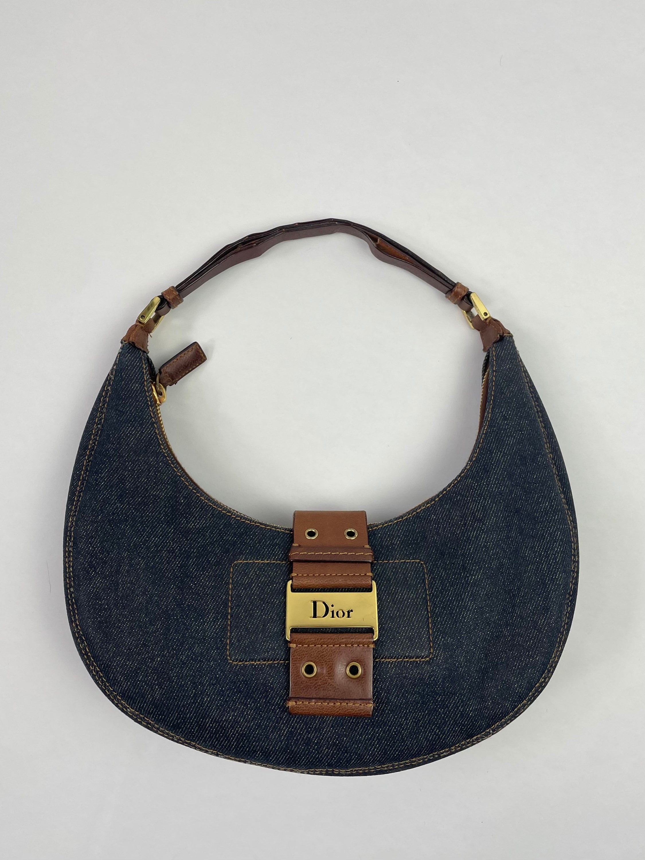 Louis Vuitton, Bags, Vintage Light Denim Christian Dior Saddle Handbag  John Galliano Edition Y2k