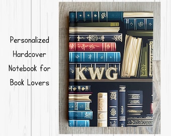 Personalized Hardcover Journal: Book Lover Gift, Lined Notebook