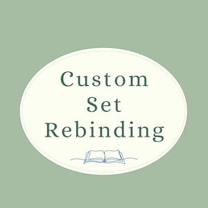 Custom Book Rebinding Service (11-20 Books): Cotton Canvas Hardcover