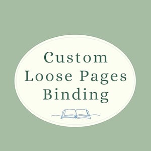 Custom Book Binding Service: Loose Pages into a Book or Repairing Damaged Bindings, Binding Customer-Provided Pages, Custom Hardcover Book