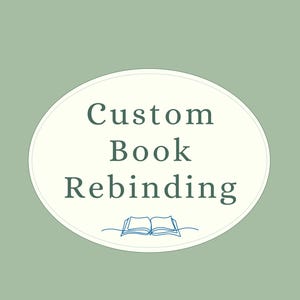 Custom Book Rebinding Service: Hardcover Cotton Canvas with Foil Title