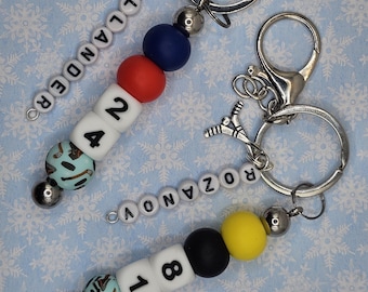 HR Hockey Team Members Keychains Bag Clips