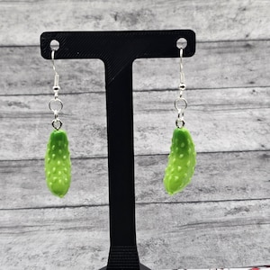 Pickle Resin Dangle Earrings