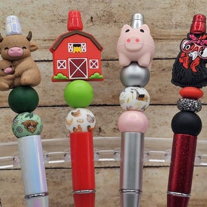 Stylos à bille rechargeables Farm Friends