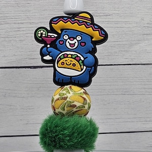 Süßer blauer Taco Bär Kugelschreiber mit nachfüllbarer Tinte