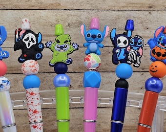 Cute Little Blue Alien Guy Ballpoint Pens with Refillable Ink