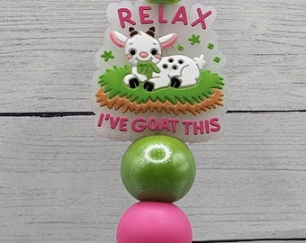 Relax I've Goat This Ballpoint Pen with Refillable Ink