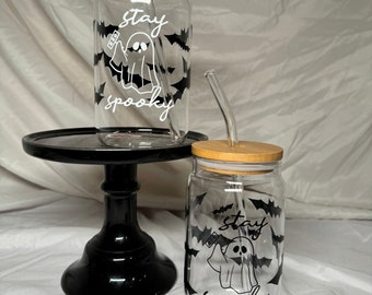 Taza de cristal Stay Spooky