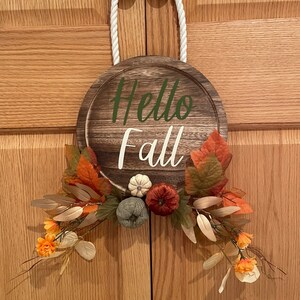 Hello Fall Door Sign