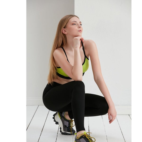 Leggings for Women Soft Elastic Full Length Leggings, Plus Size Workout Gym Yoga Stretchy Pants