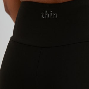 High Belt With Pocket Gatherer Black Leggings image 2