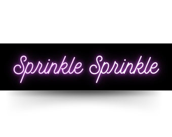 Sprinkle Sprinkle 3m Vinyl Bumper Sticker