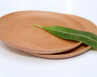 Red Clay Terracotta Dinner Plate