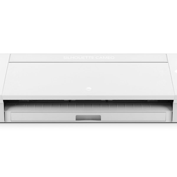 Silhouette Cameo 4 Classic White 30 cm-12" Plotter de corte creativo para papel, cartulina, vinilo, termovinilo, fieltro, fommy. Con Webinar