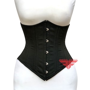 Fredonia Brown Leather Underbust Corset Best Waist Trainer for