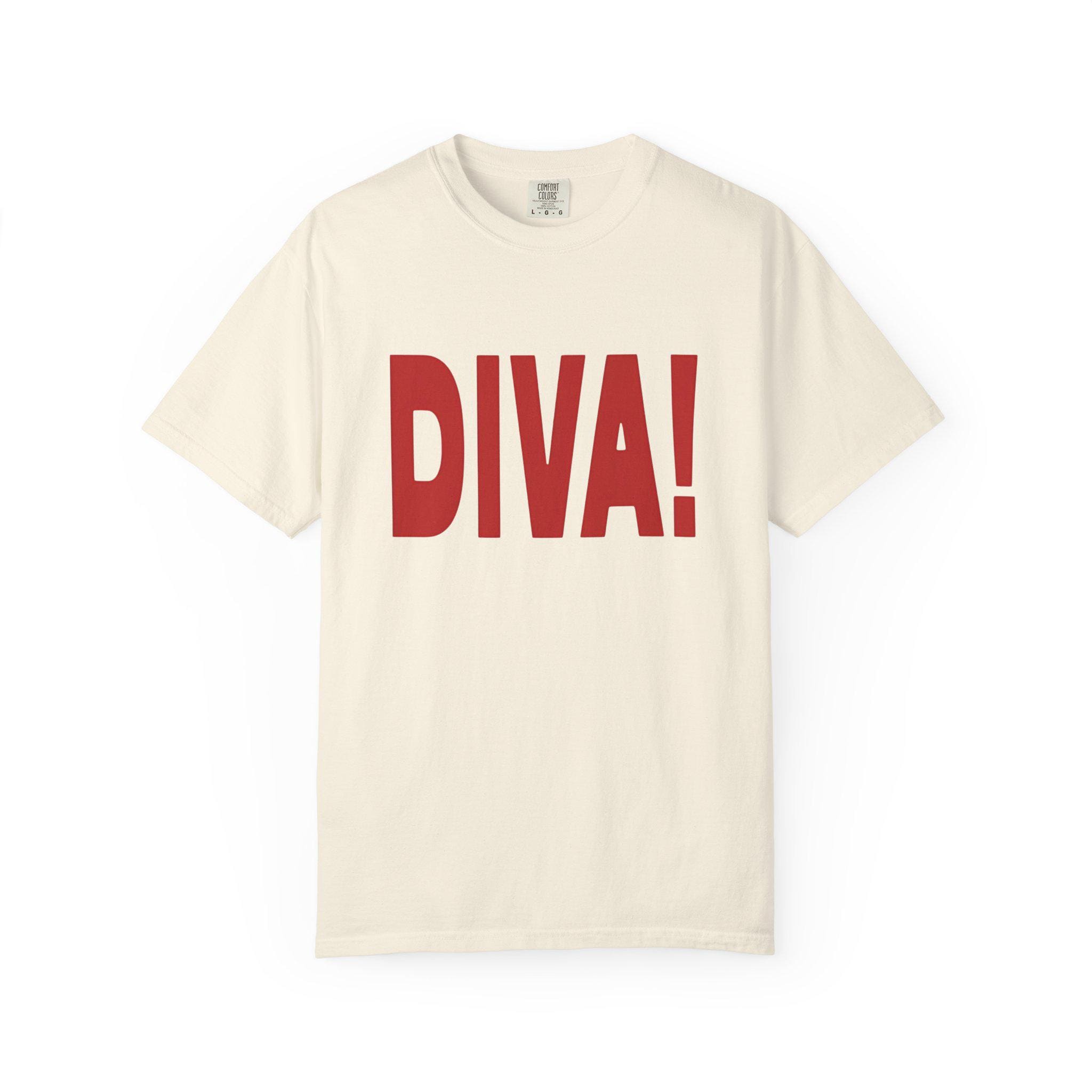 DIVA! Role Model-Inspired Statement T-Shirt, Fashionable Tee for Fans, Band Merchandise, Graphic Shirt, Concert Top, Festival Wear