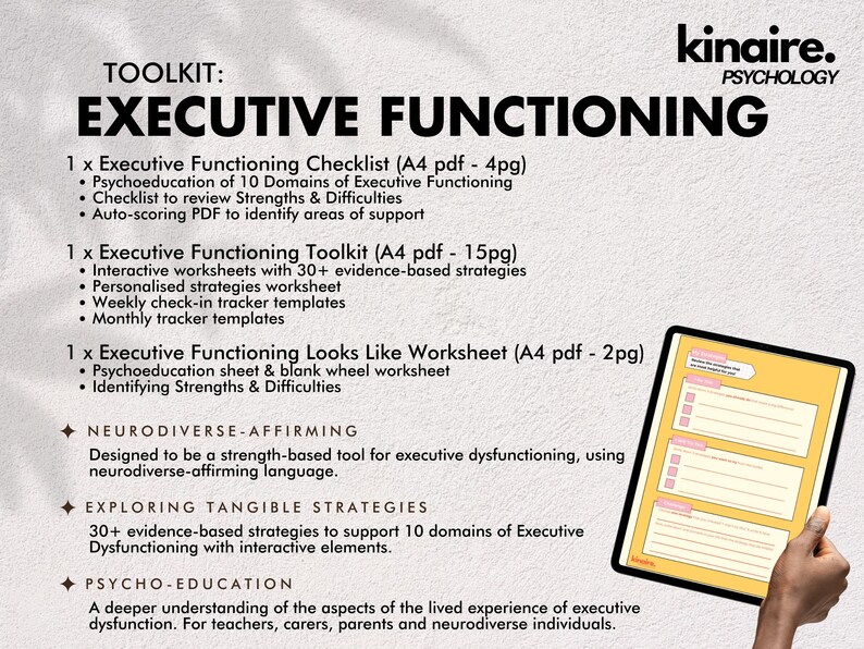 The Ultimate Executive Functioning Digital Toolkit | Psychoeducation ...