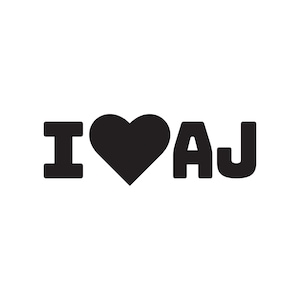 AJ バックストリート ボーイズが大好き、BSB が大好き、AJ が大好き、ブライアンが大好き、ハウィーが大好き、ケビンが大好き、ニックが大好き、SVG、ビニール、バックストリート ボーイズ