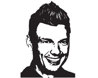 Nick Carter, SVG File, Backstreet Boys, BSB, SVG, Stencil, Vinyl
